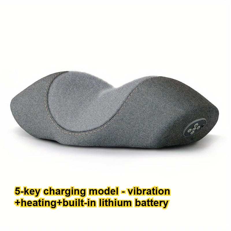 SomaWell Heated Neck Massage Pillow – Smart Vibration & Memory Foam Support