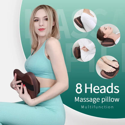 SomaWell Shiatsu Head & Neck Massager – Multifunctional Heated Cushion