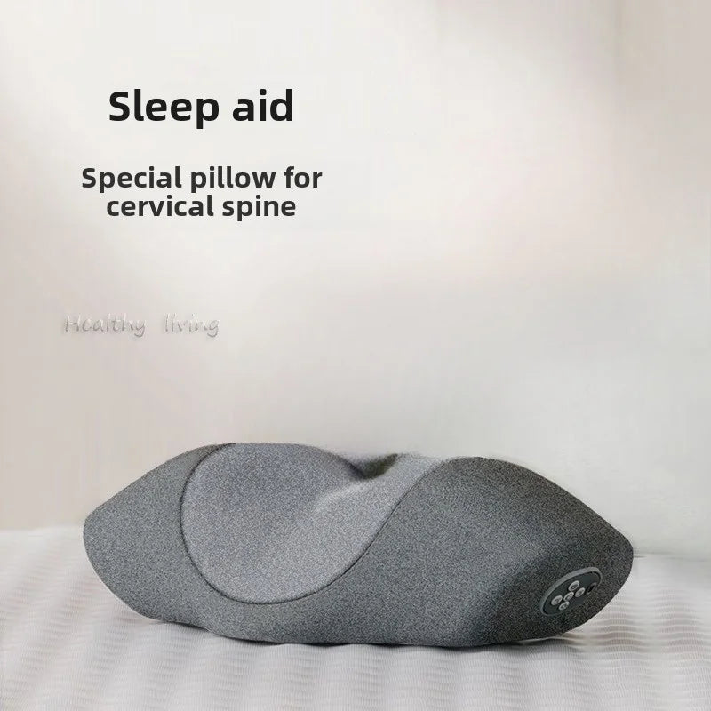 SomaWell Heated Neck Massage Pillow – Smart Vibration & Memory Foam Support