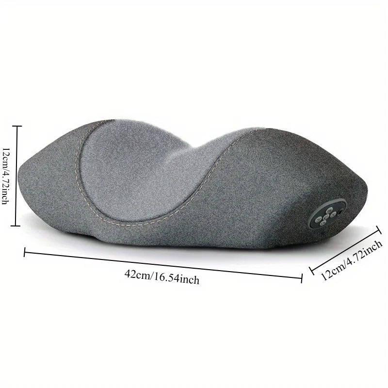 SomaWell Heated Neck Massage Pillow – Smart Vibration & Memory Foam Support