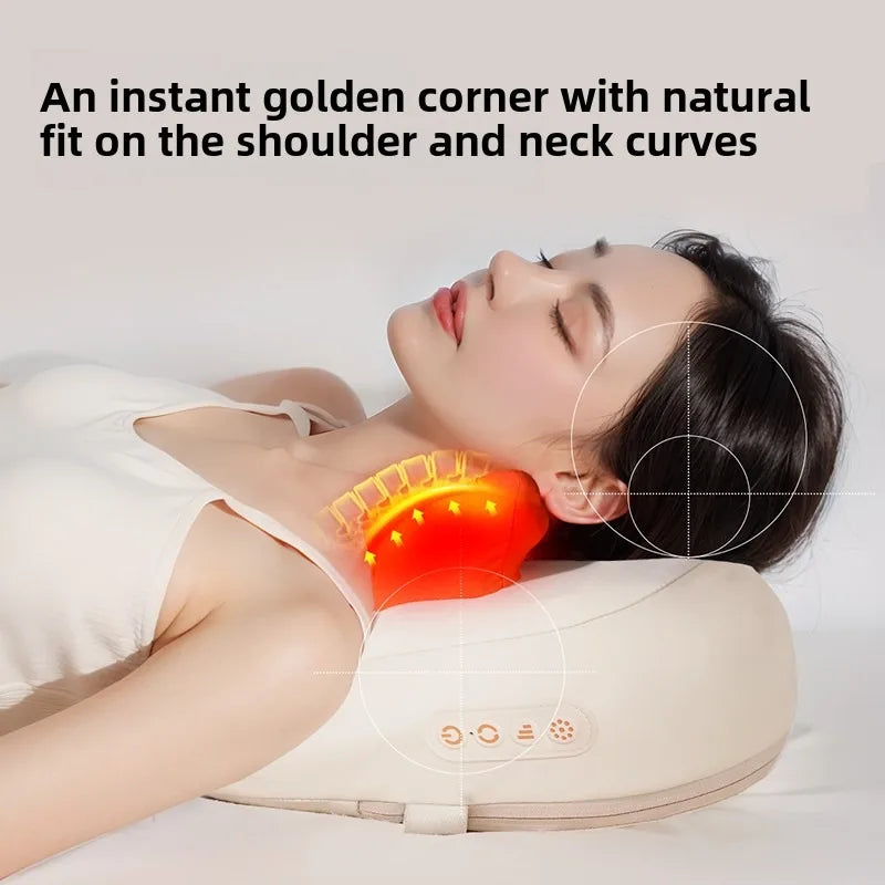 SomaWell 6D Smart Neck & Shoulder Massager – Heated Shiatsu Pillow