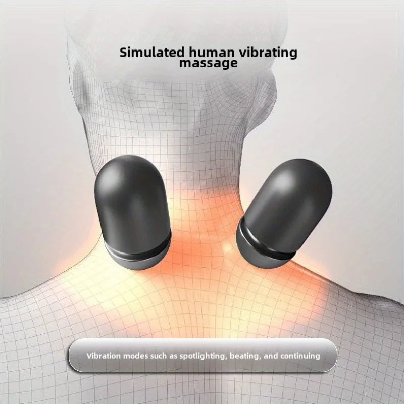 SomaWell Heated Neck Massage Pillow – Smart Vibration & Memory Foam Support